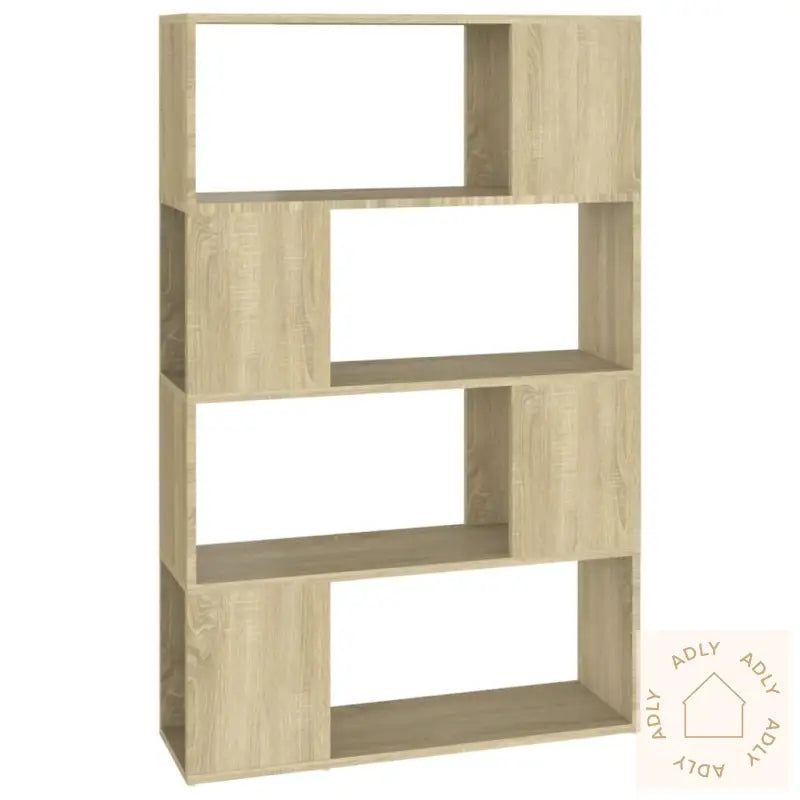 Bokhylle/Romdeler Sonoma Eik 80X24X124,5 Cm Konstruert Tre