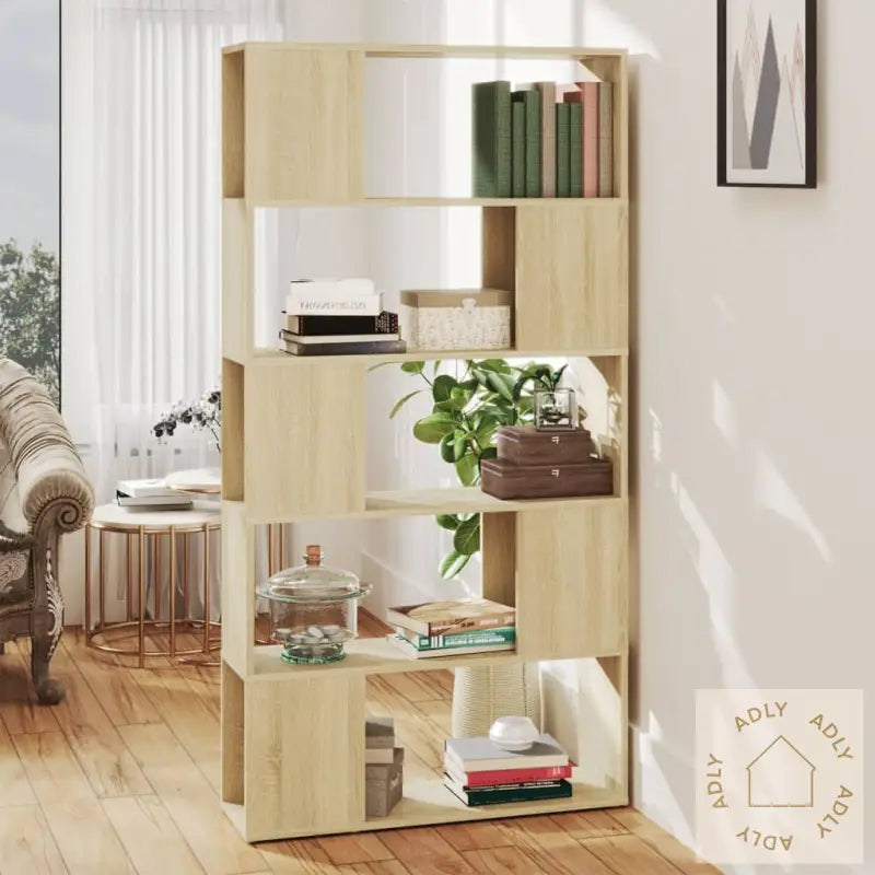 Bokhylle/Romdeler Sonoma Eik 80X24X155 Cm Konstruert Tre