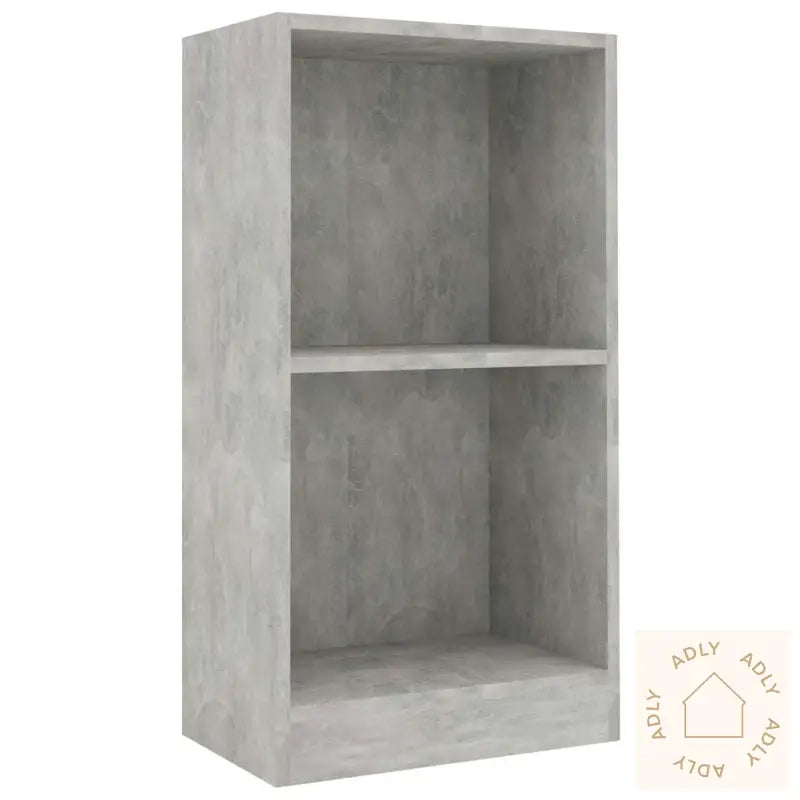 Bokhylle Betonggrå 40X24X75 Cm Konstruert Tre