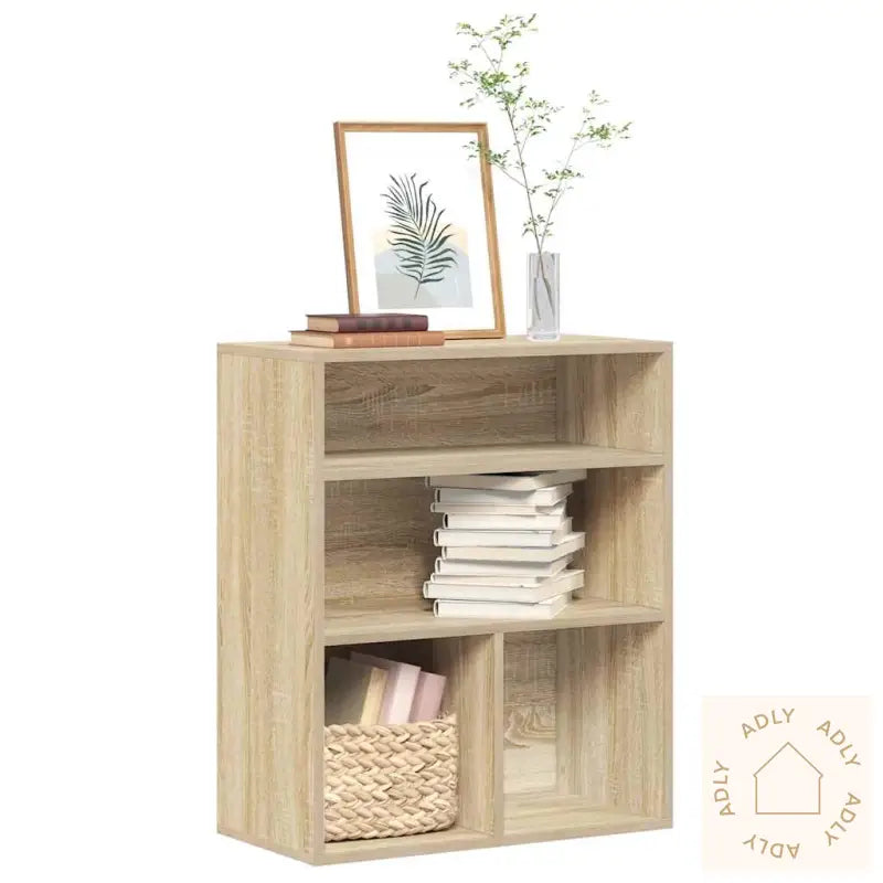 Bokhylle Sonoma Eik 60X30X71,5 Cm Konstruert Tre