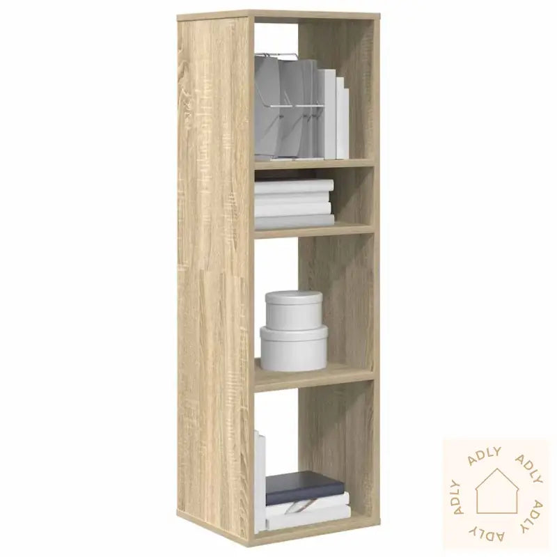 Bokhylle Sonoma Eik 34X31X112 Cm Konstruert Tre