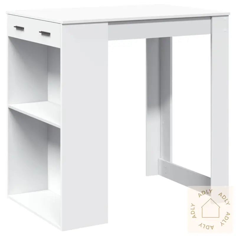 Barbord Hvit 102X70X103,5 Cm Konstruert Tre
