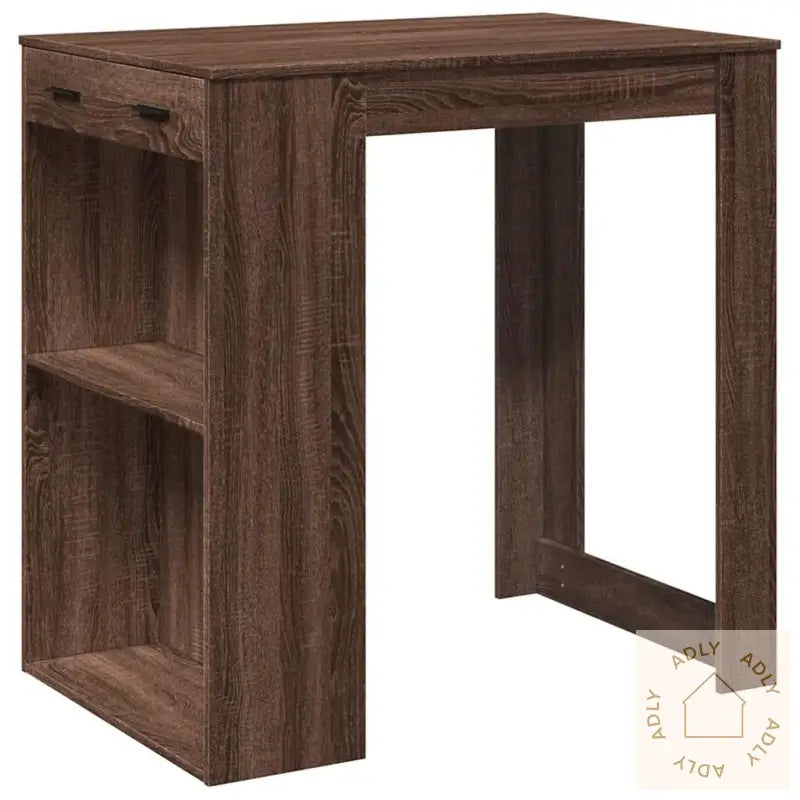 Barbord Brun Eik 102X70X103,5 Cm Konstruert Tre