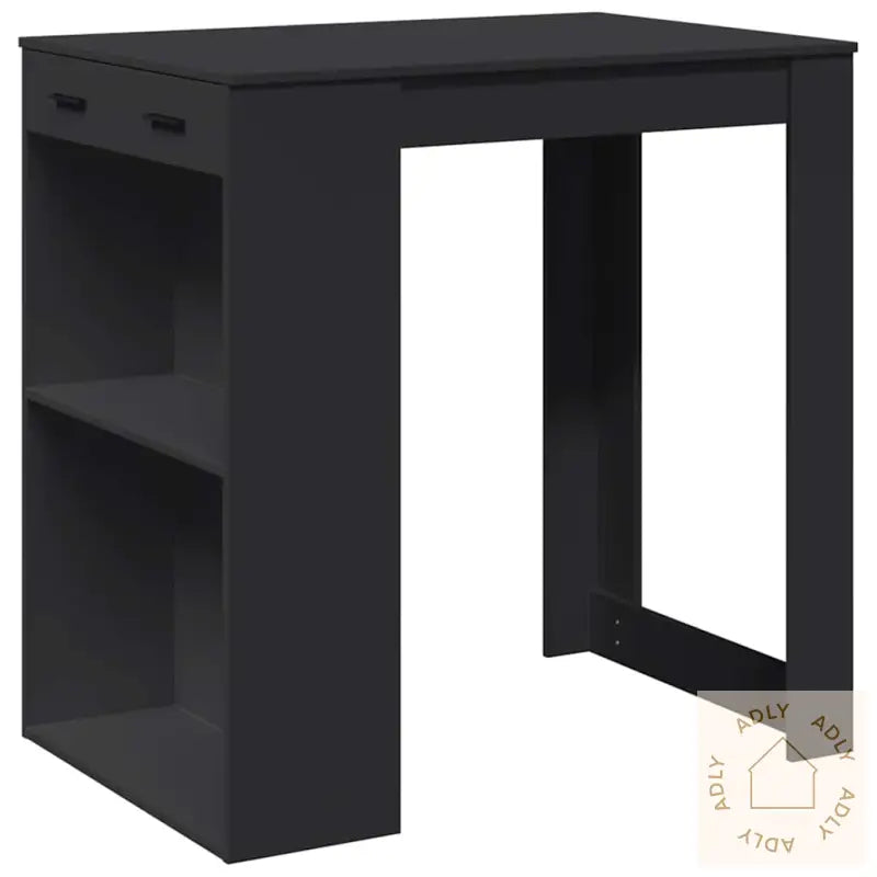 Barbord Svart 102X70X103,5 Cm Konstruert Tre