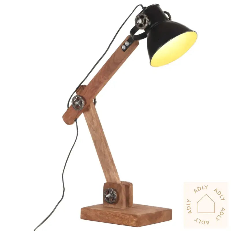 Industriell Bordlampe Svart Rund 58X18X90 Cm E27