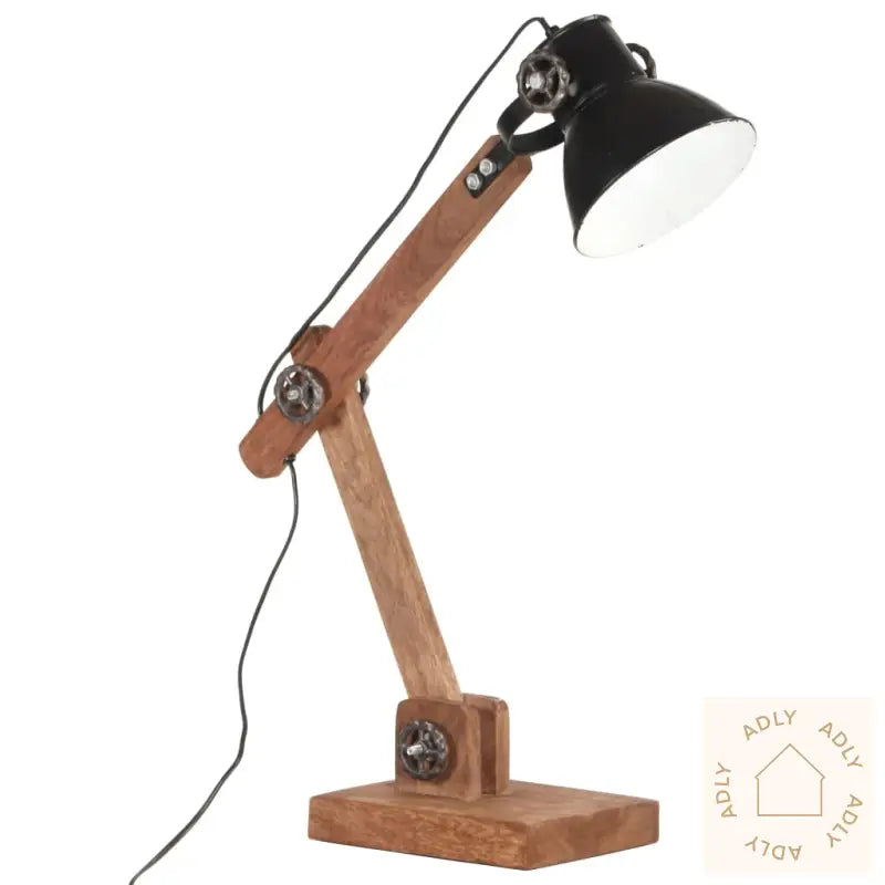 Industriell Bordlampe Svart Rund 58X18X90 Cm E27