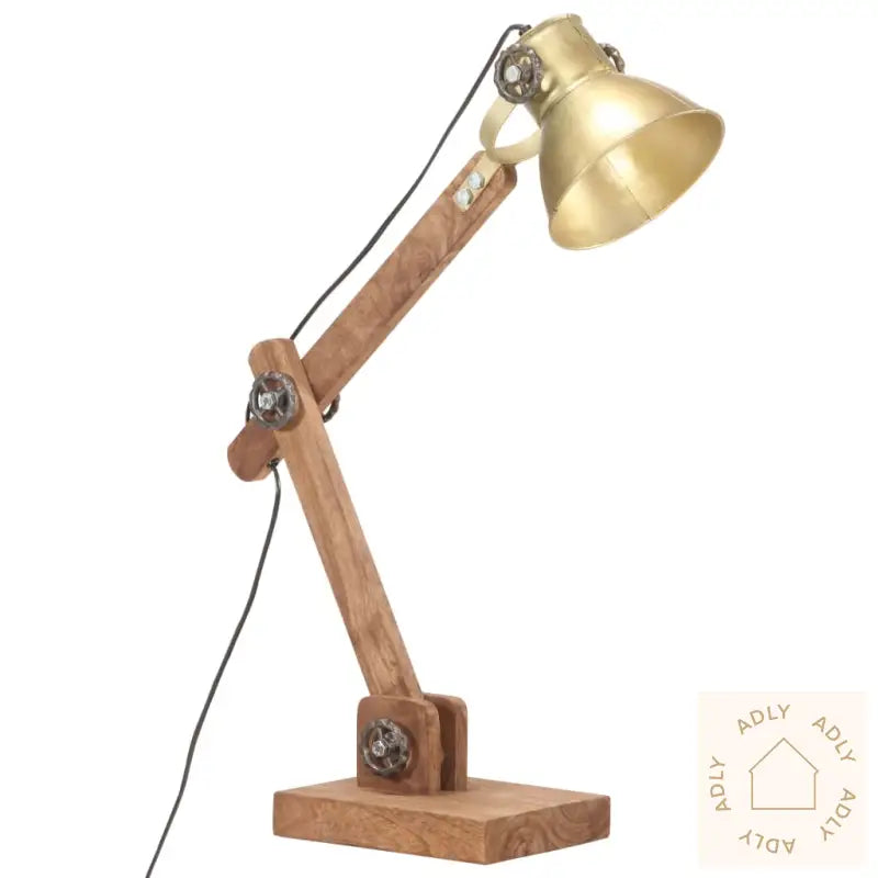 Industriell Bordlampe Messing Rund 58X18X90 Cm E27