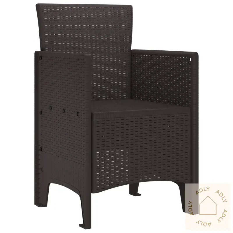 Hagemøbler 2 Stk Brun Poly Rattan