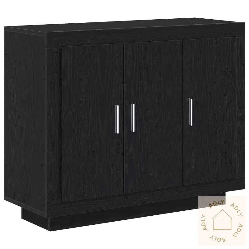 Skap Svart Eik 92X35X75 Cm Konstruert Tre