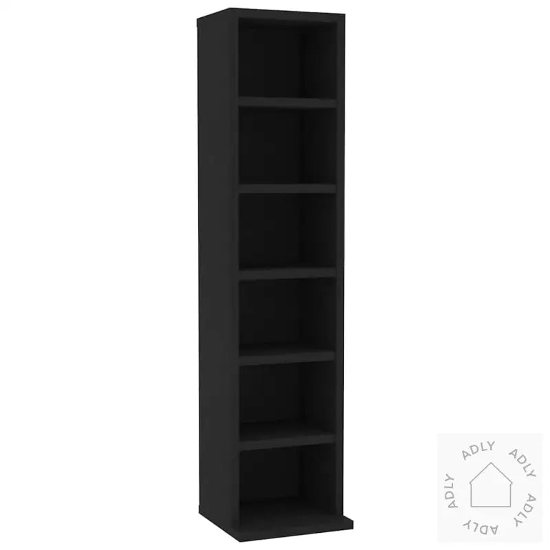 Cd-Skap Svart 21X20X88 Cm Konstruert Tre