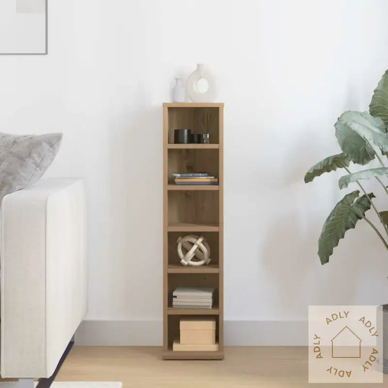 Cd-Skap Artisan Eik 21X20X88 Cm Konstruert Tre