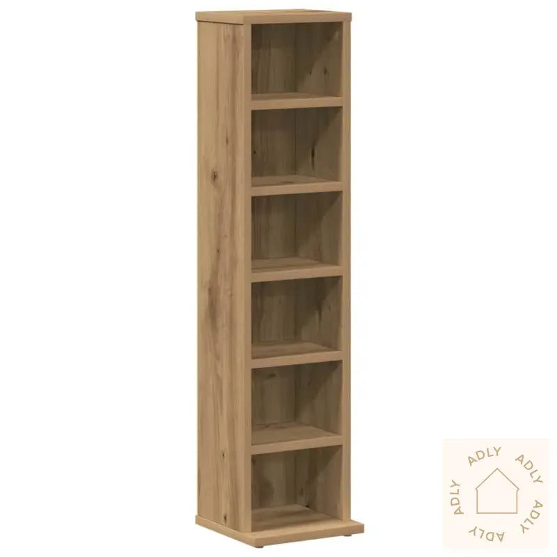 Cd-Skap Artisan Eik 21X20X88 Cm Konstruert Tre