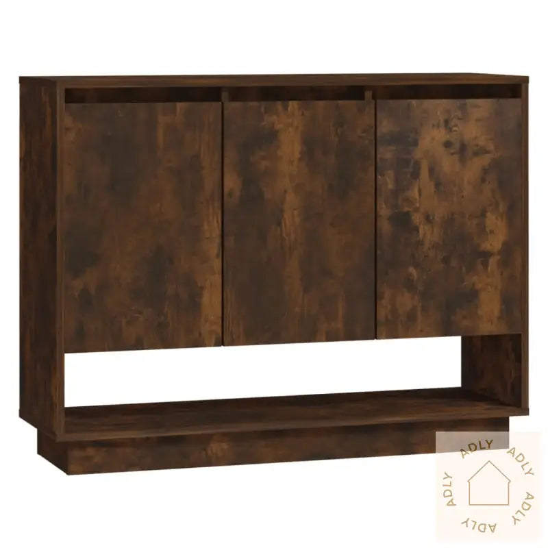 Skjenk Røkt Eik 97X31X75 Cm Konstruert Tre