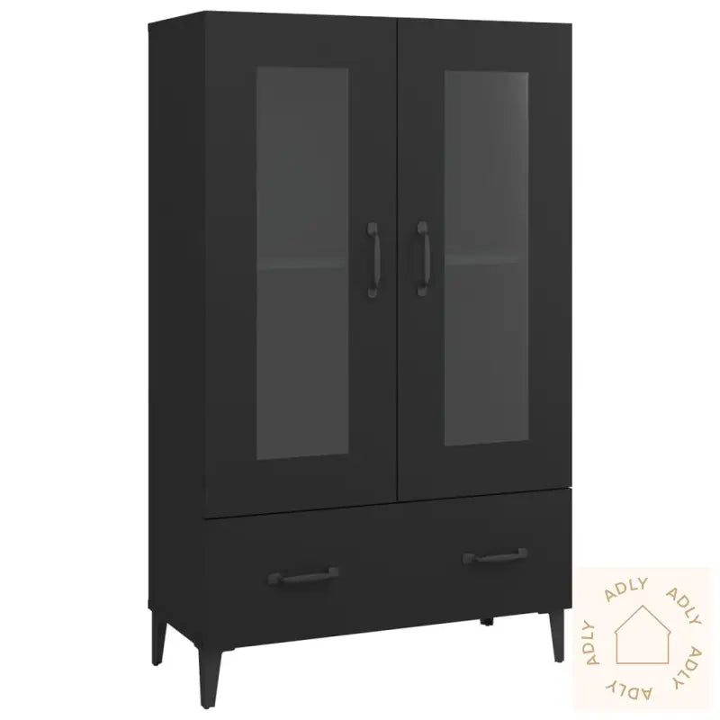 Highboard Svart 70X31X115 Cm Konstruert Tre