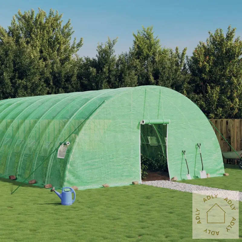 Drivhus Med Stålramme Grønn 108 M² 18X6X2,85 M