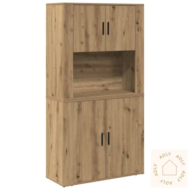 Høyskap I Artisan Eik 80X33X150 Cm Konstruert Tre