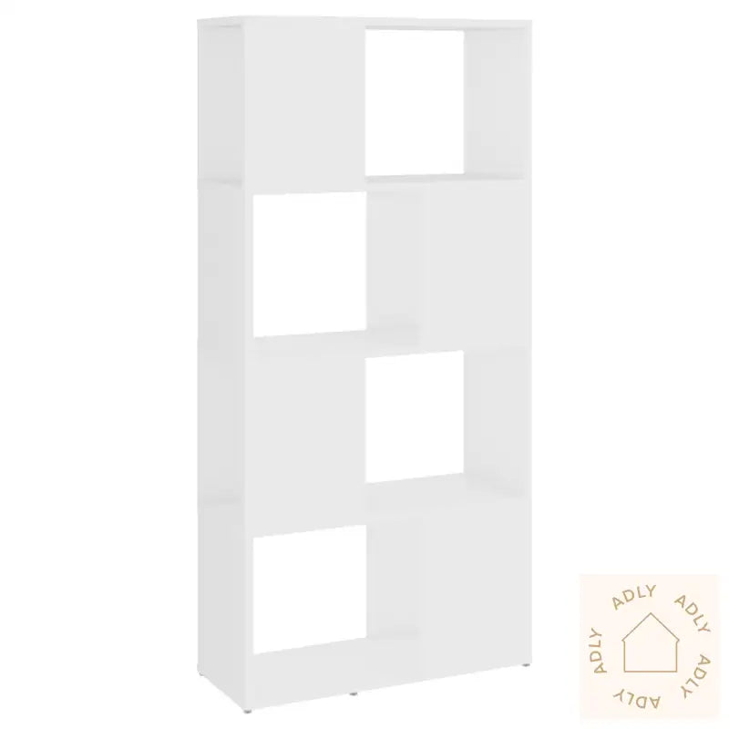 Bokhylle/Romdeler Hvit 60X24X124,5 Cm Konstruert Tre
