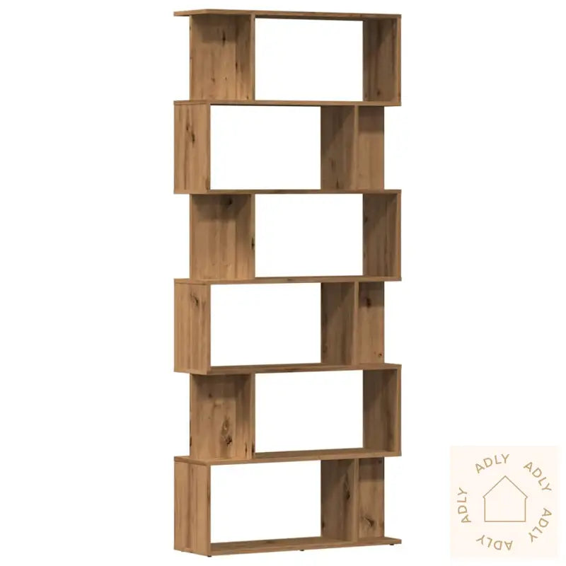 Bokhylle Artisan Eik 80X24X192 Cm Konstruert Tre