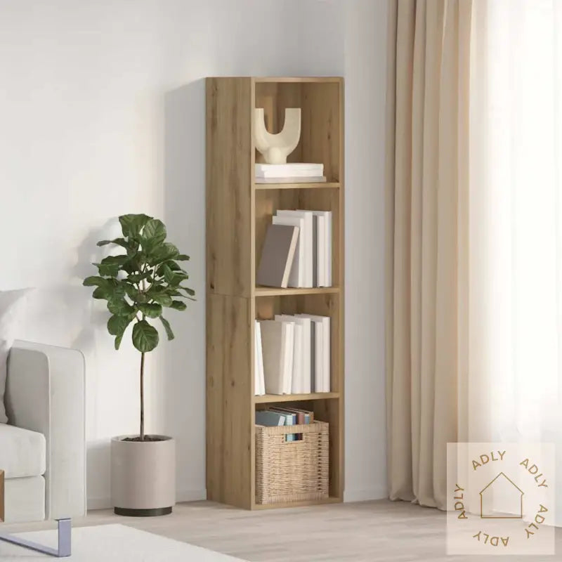 Bokhylle/Tv-Benk Artisan Eik 36X30X143Cm Konstruert Tre