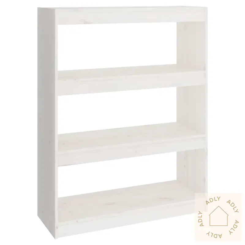 Bokhylle/Romdeler Hvit 80X30X103,5 Cm Heltre Furu