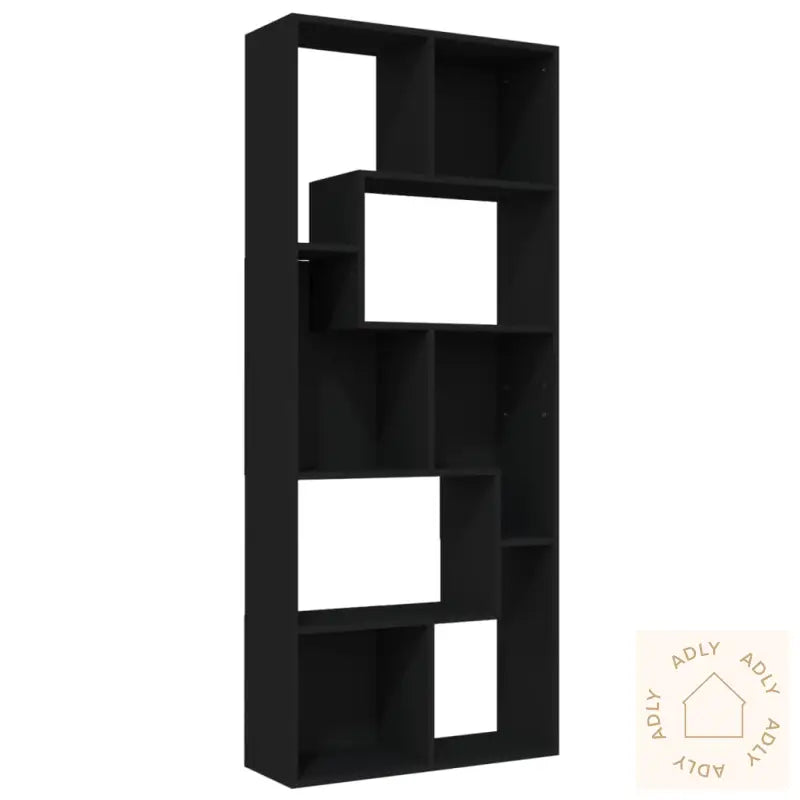 Bokhylle Svart 67X24X161 Cm Konstruert Tre