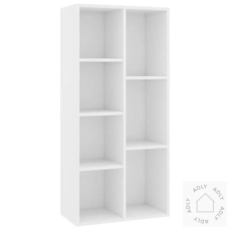 Bokhylle Hvit 50X25X106 Cm Konstruert Tre
