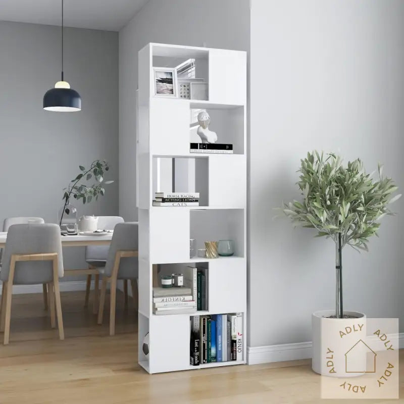 Bokhylle/Romdeler Hvit 60X24X186 Cm