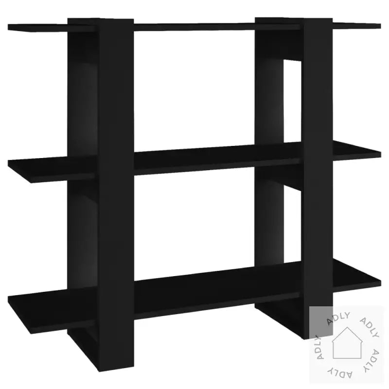 Bokhylle/Romdeler Svart 100X30X87 Cm