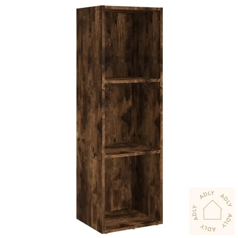 Bokhylle/Tv-Benk Røkt Eik 36X30X114 Cm Konstruert Tre