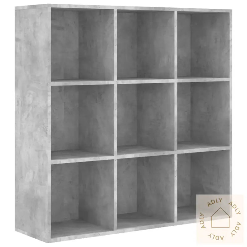 Bokhylle Betonggrå 98X29X97,5 Cm Konstruert Tre