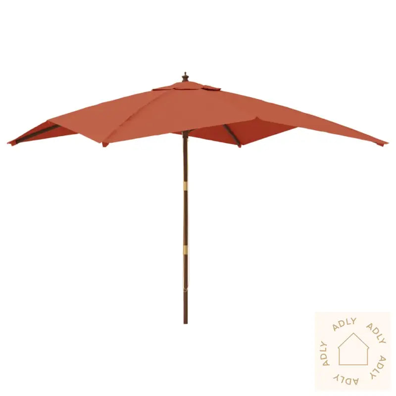 Hageparasoll Med Trestang Terrakotta 300X300X273 Cm