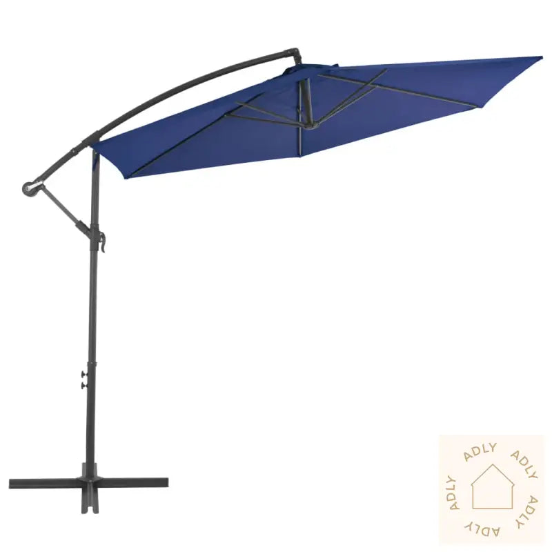 Hengende Hageparasoll Med Aluminiumsstang 300 Cm Blå