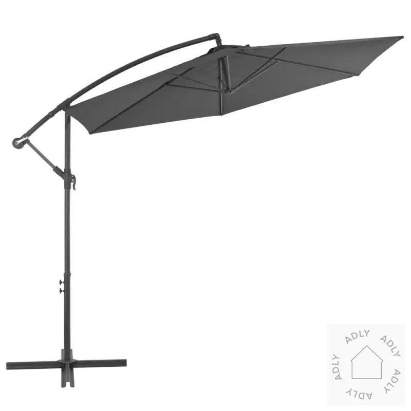 Hengende Hageparasoll Med Trestang 400X300 Cm Antrasitt