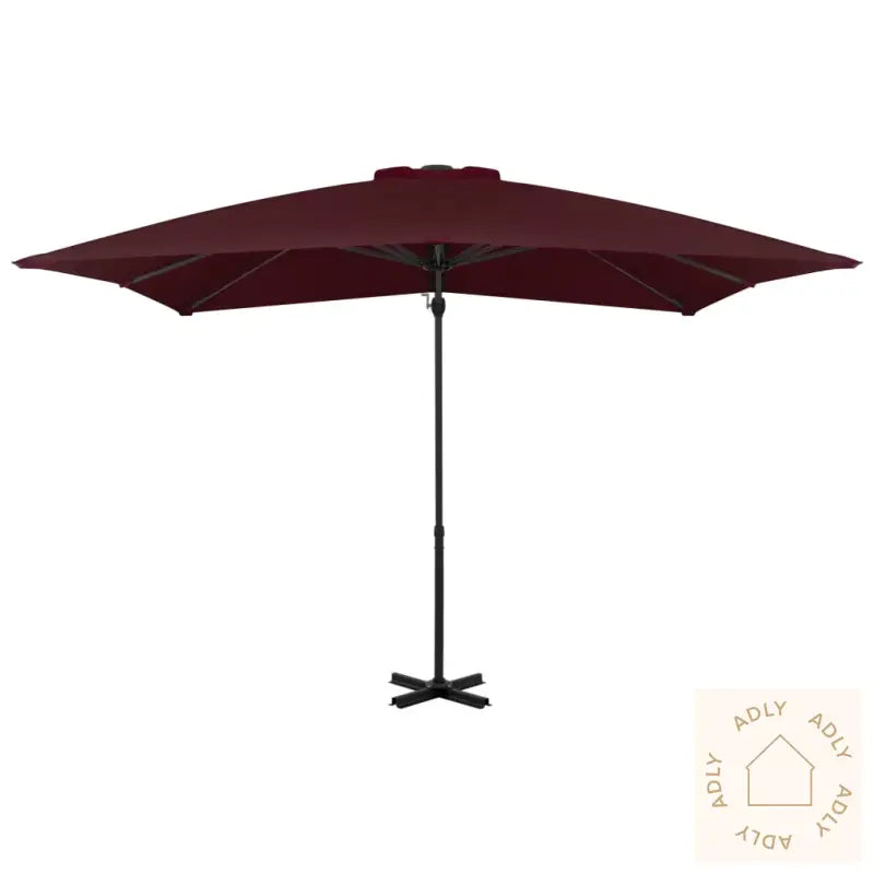 Hengende Hageparasoll Med Aluminiumsstang Vinrød 250X250 Cm