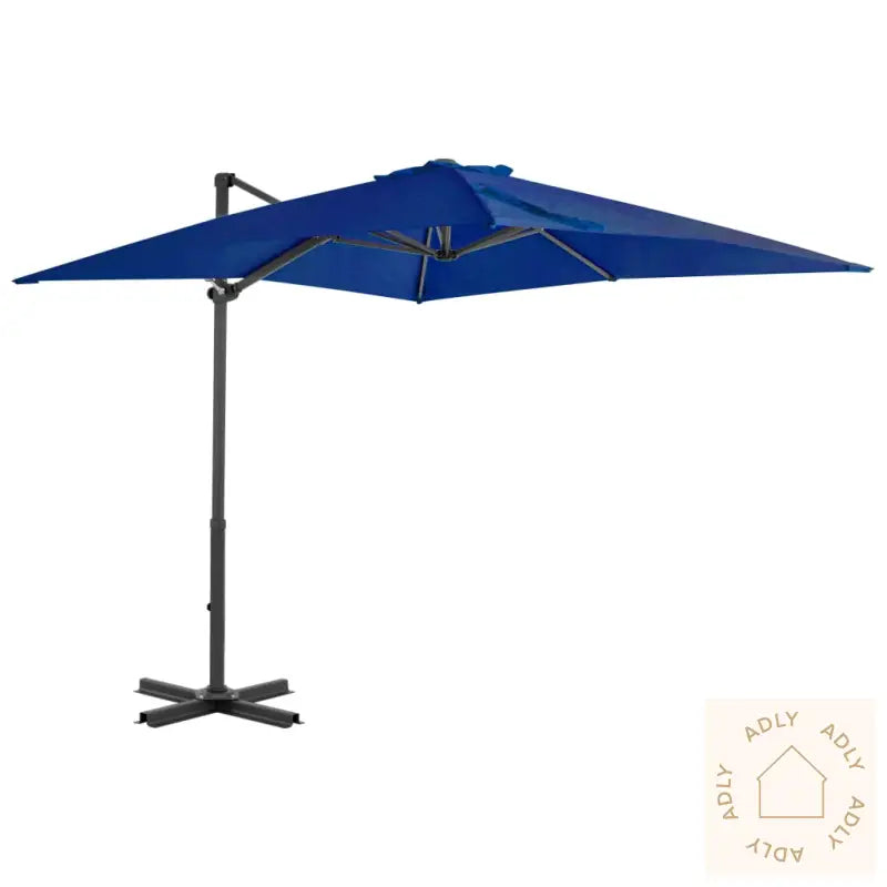 Hengende Hageparasoll Med Aluminiumsstang Asurblå 250X250 Cm