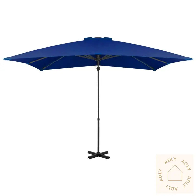 Hengende Hageparasoll Med Aluminiumsstang Asurblå 250X250 Cm