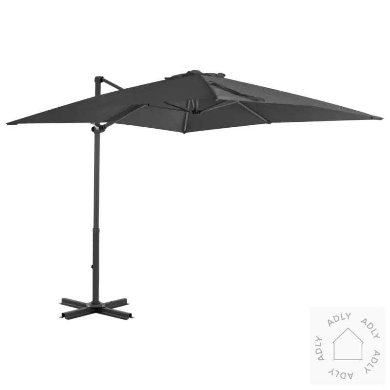 Hengende Hageparasoll Med Aluminiumsstang Antrasitt 250X250 Cm