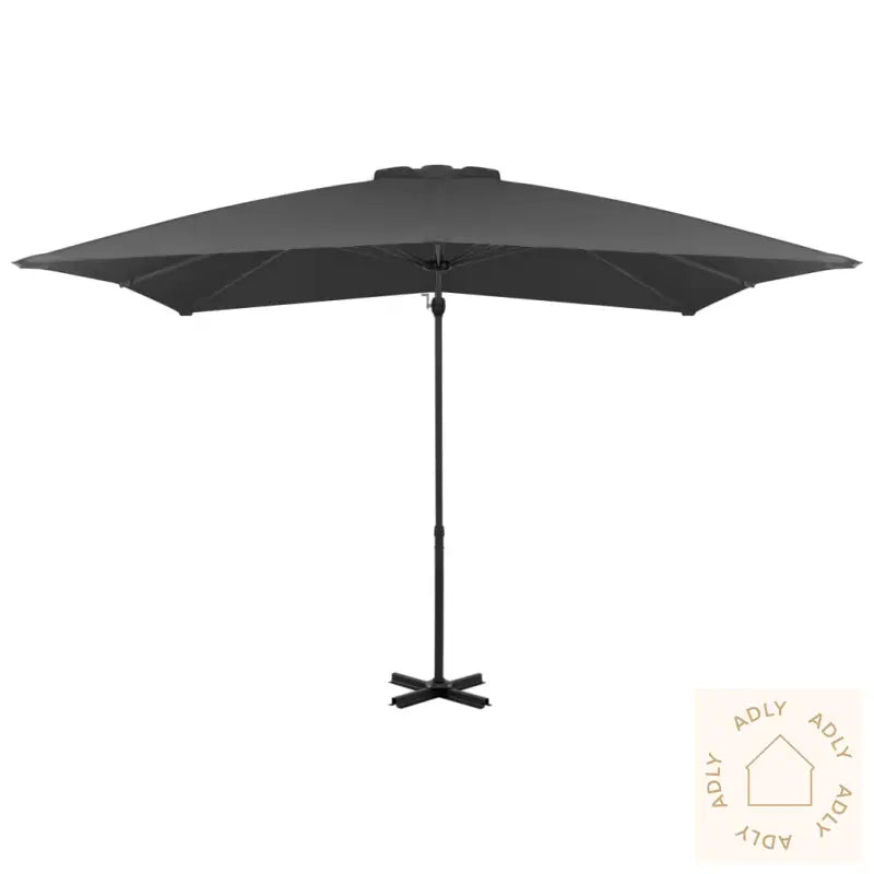 Hengende Hageparasoll Med Aluminiumsstang Antrasitt 250X250 Cm