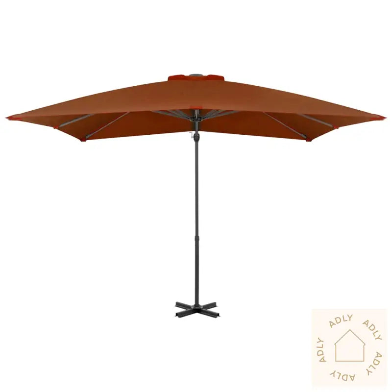 Hengende Hageparasoll Med Aluminiumsstang Terrakotta 250X250 Cm