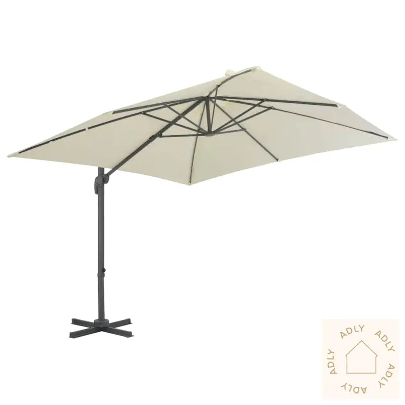 Hengende Hageparasoll Med Aluminiumsstang 300X300 Cm Sand