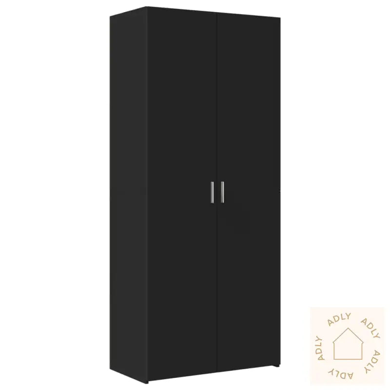 Highboard Svart 80X42,5X185 Cm Konstruert Tre