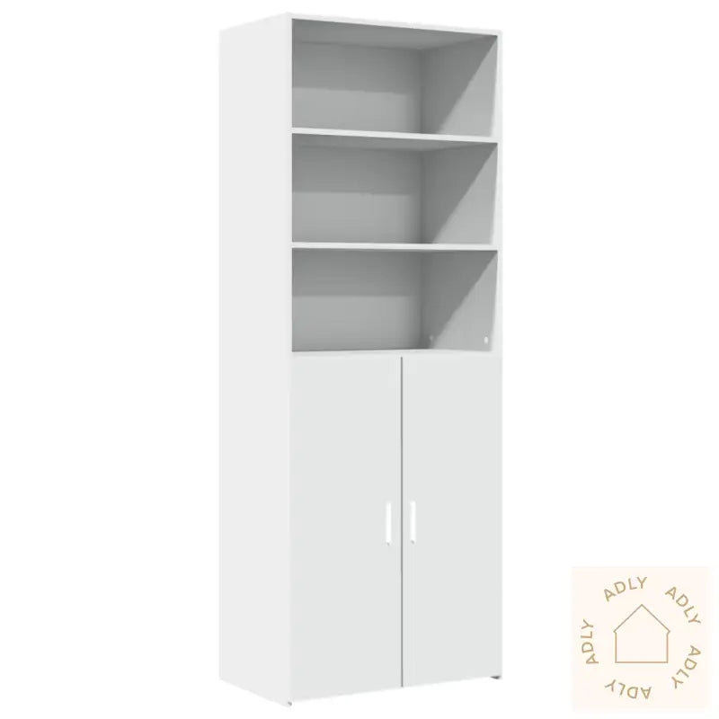 Highboard Hvit 70X42,5X185 Cm Konstruert Tre