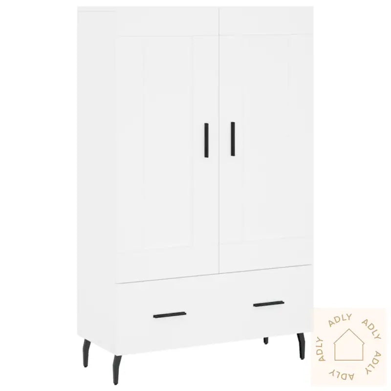 Highboard Hvit 69,5X31X115 Cm Konstruert Tre