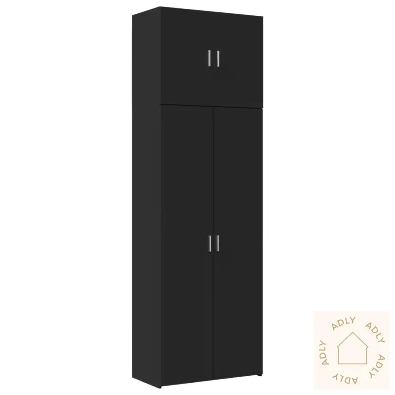 Highboard Svart 80X42,5X249 Cm Konstruert Tre