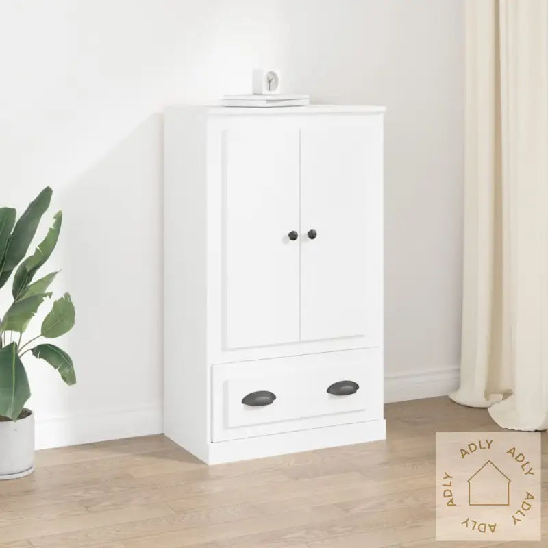 Highboard Hvit 60X35,5X103,5 Cm Konstruert Tre
