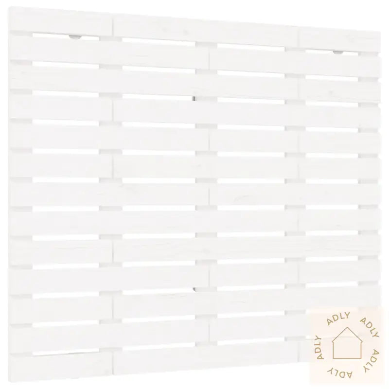 Veggmontert Sengegavl Hvit 126X3X91,5 Cm Heltre Furu
