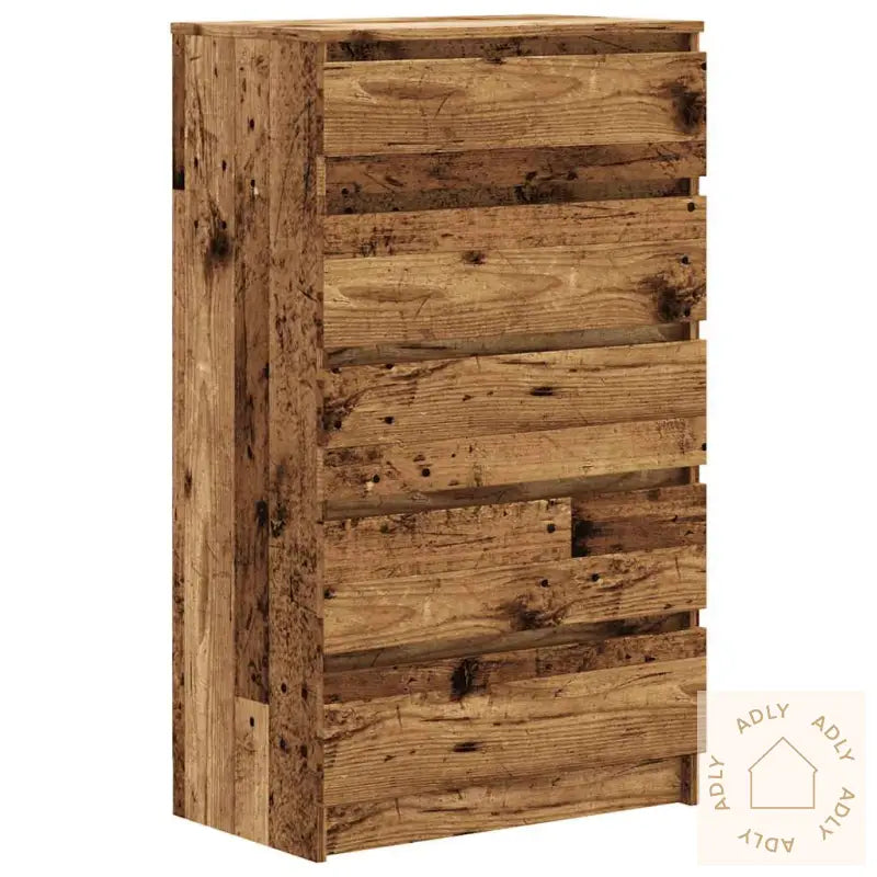 Kommode Gammelt Tre 60X36X103 Cm Konstruert Tre