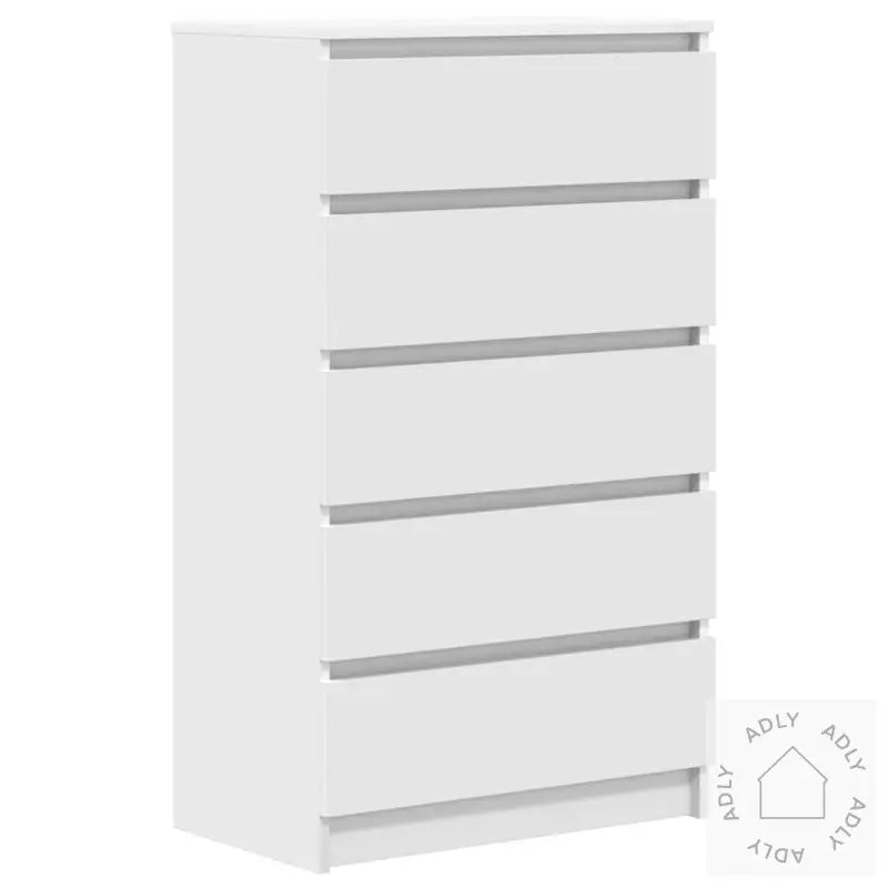 Kommode Hvit 60X36X103 Cm Konstruert Tre