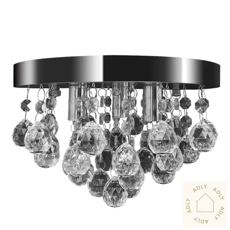 Lysekrone I Krystall Design Krom