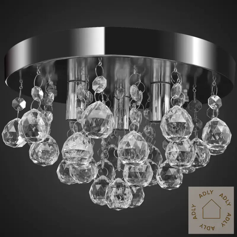 Lysekrone I Krystall Design Krom